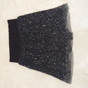 D.E.P.T woman's sequence Black skirt size small NWT
